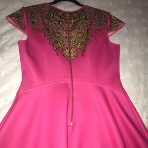 TED BAKER hot pink cocktail dress